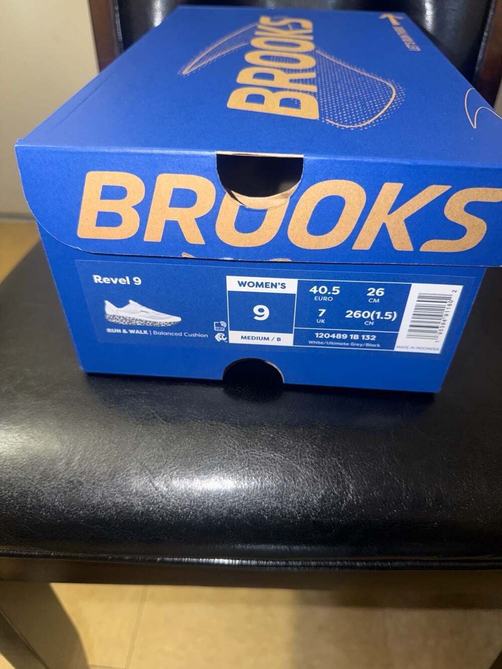 Brooks Revel 9 Women's Running Shoes White/Grey/Black Leopard Print - Picture 9 of 11